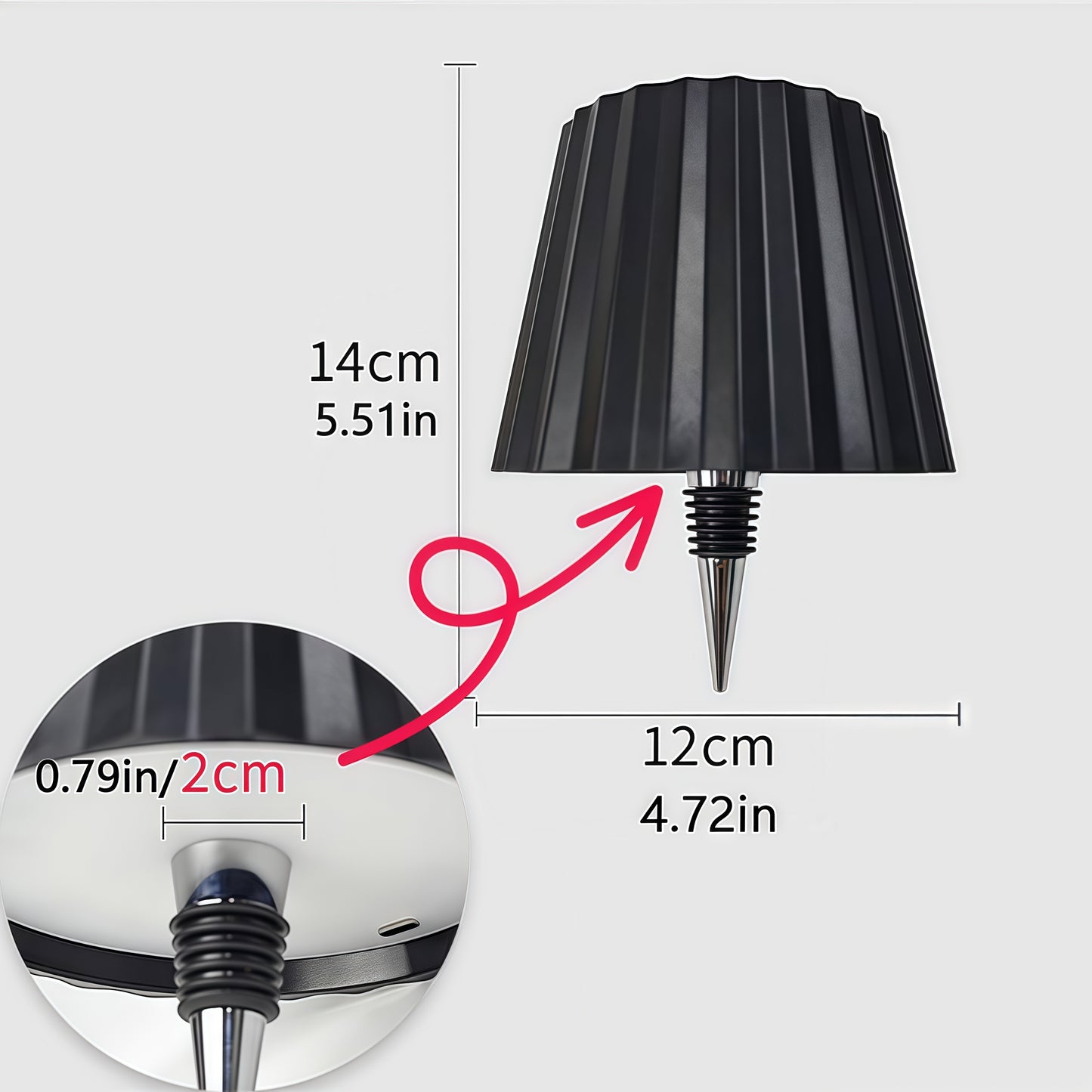 LAMPADA DA TAVOLO TAPPO ONDE