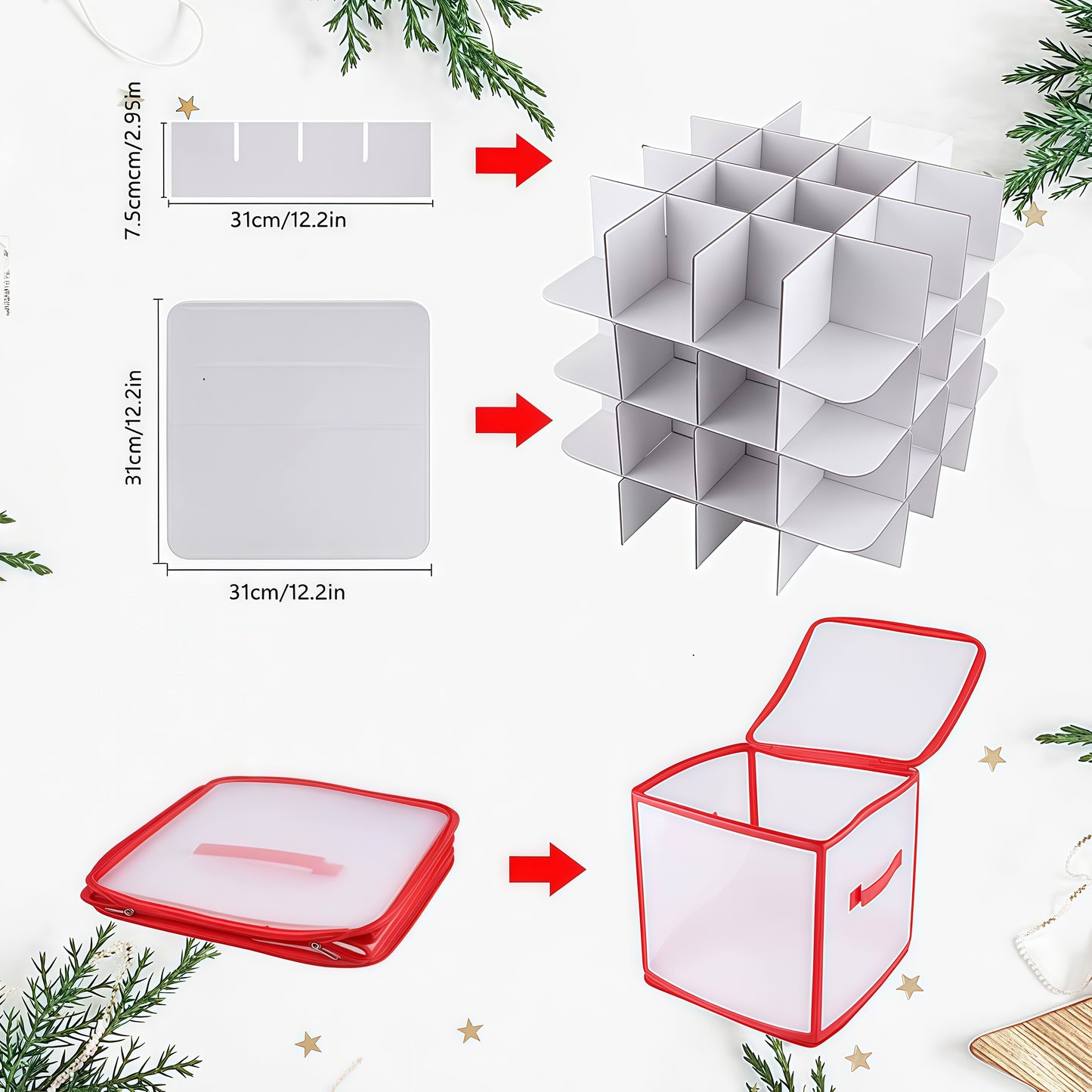 CONTENITORE PER PALLINE DI NATALE