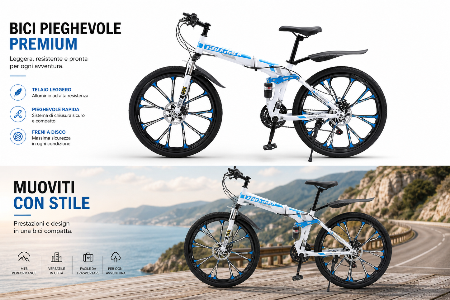 FOLDING MOUNTAIN BIKE 26"-X-Trail