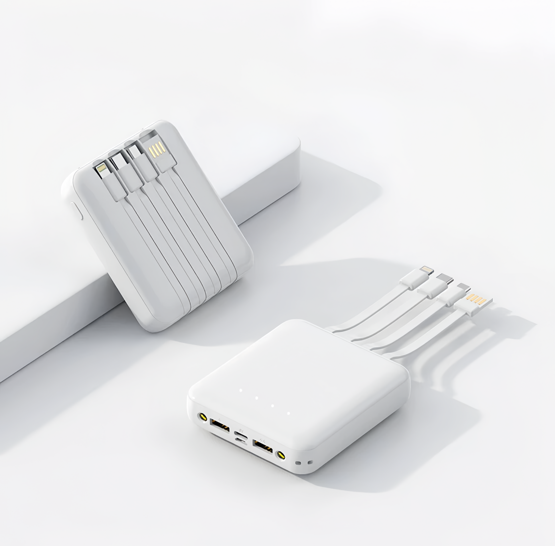 Mini Power Bank da 10000 mAh Cavo di tipo C integrato Batteria esterna mobile portatile a ricarica rapida da 5000 mAh per iPhone Xiaomi Samsung 202192403 Mini Power Bank da 10000 mAh Cavo di tipo C integrato Batteria esterna mobile portatile a ricarica rapida da 5000 mAh per iPhone Xiaomi Samsung 202192403