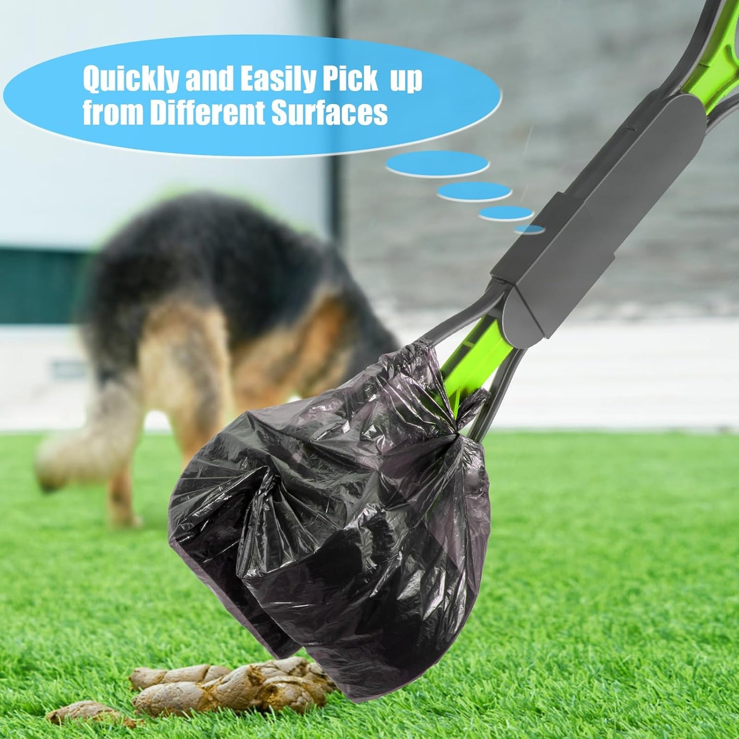 DOYADI 70CM DOG POOP SCOOPER WITH LONG HANDLE, DOG POOPER SCOOPER, DOG POOP COLLECTOR 