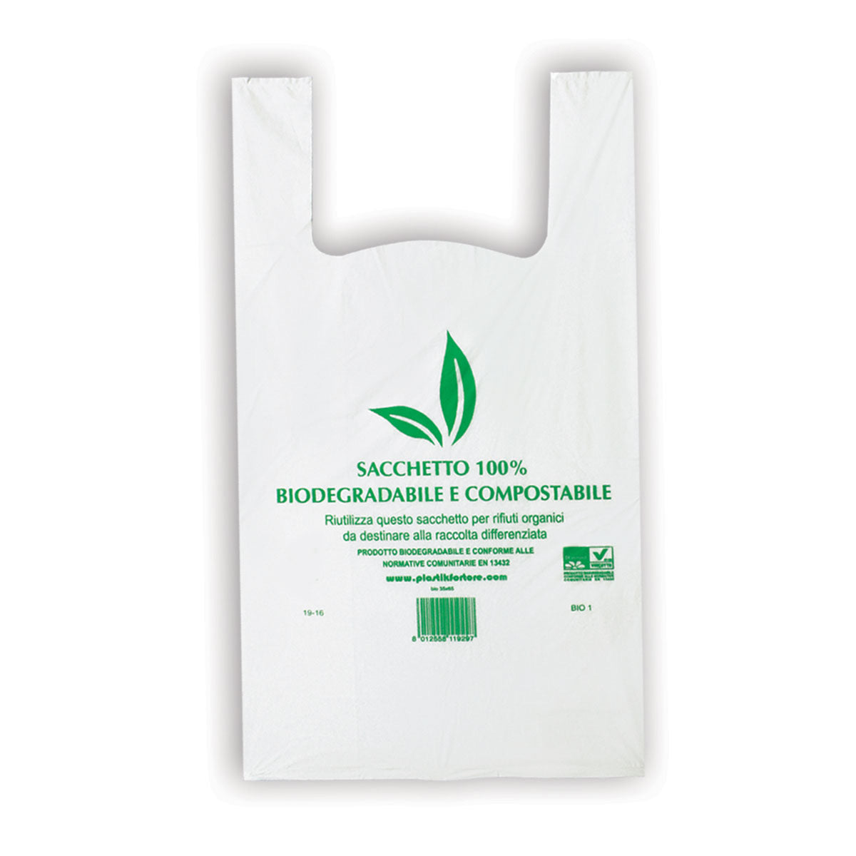 BUSTE SHOPPER BIODEGRADABILI COMPOSTABILI 500PZ