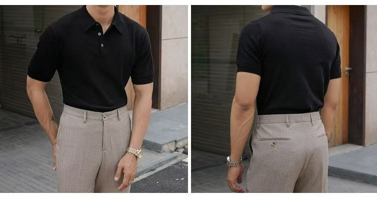 POLO IN MAGLIA IN FILATO MISTO