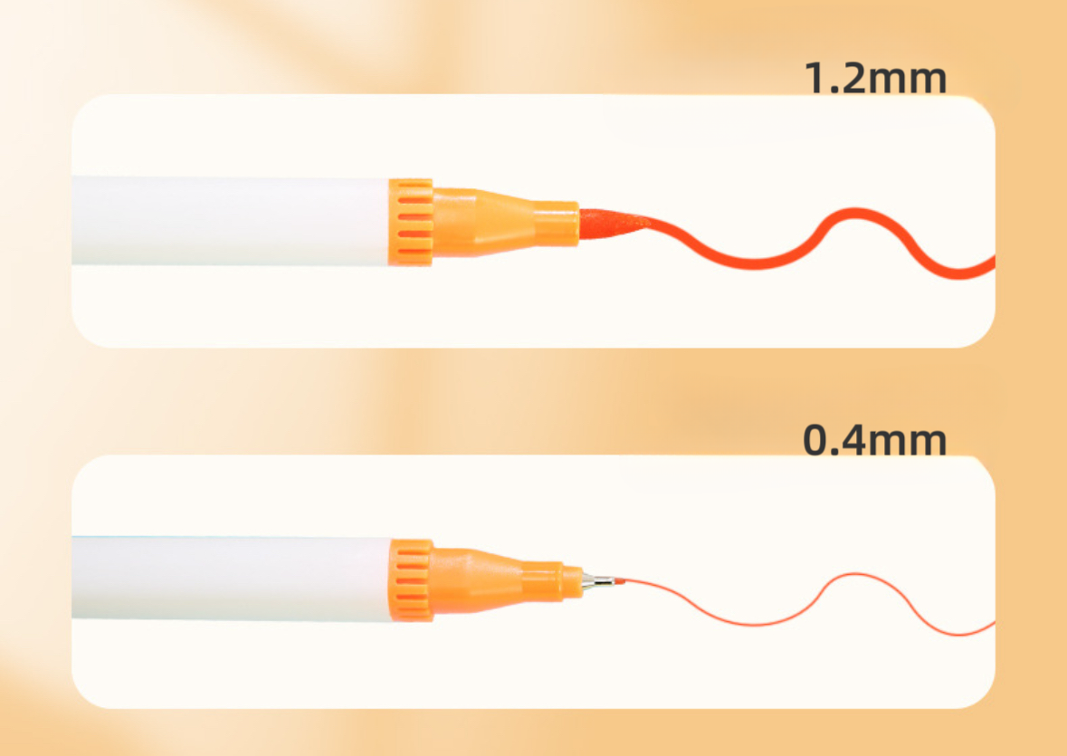 SET DA 12 A 36 COLORI-PENNARELLI A DOPPIA PUNTA A BASE D'ACQUA, 1,2mm e 0,4 mm