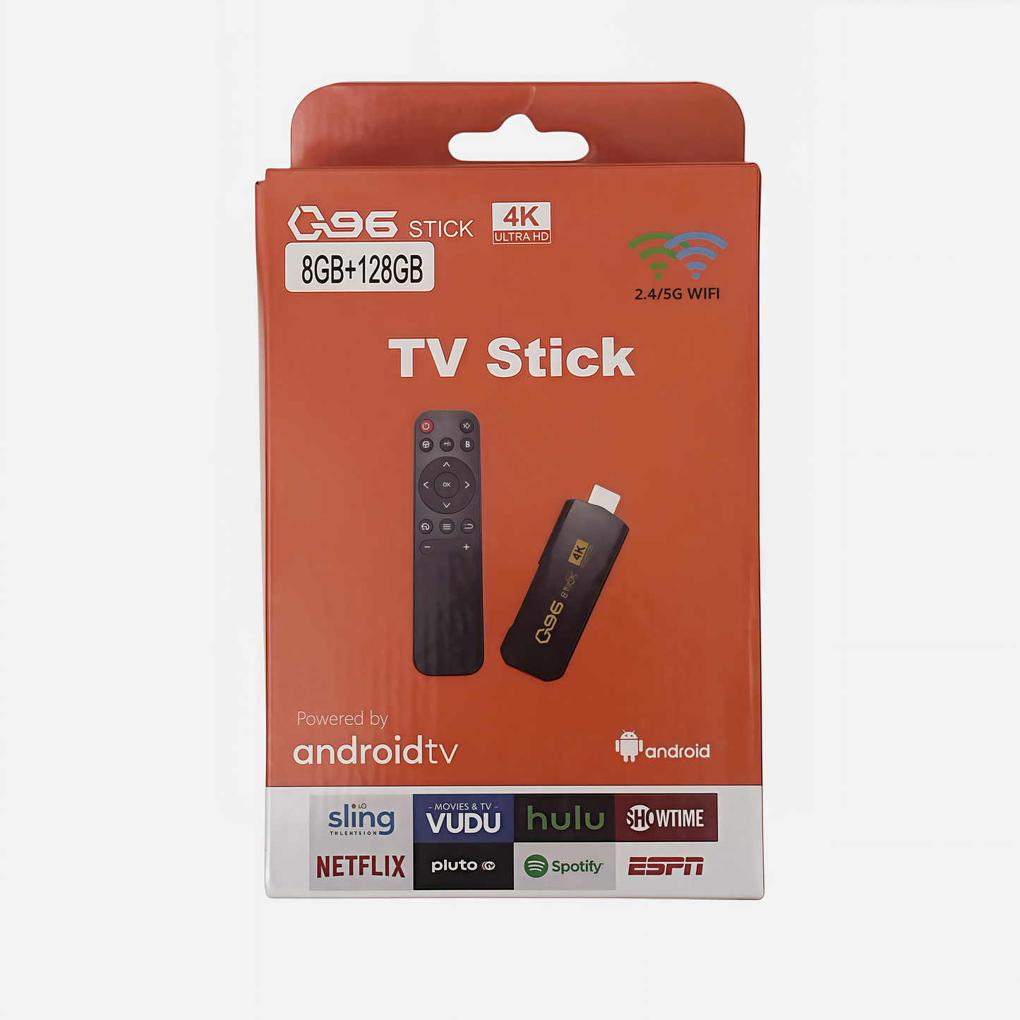 TV STICK Q96 - 4K ULTRA HD CON 8GB RAM + 128GB ROM